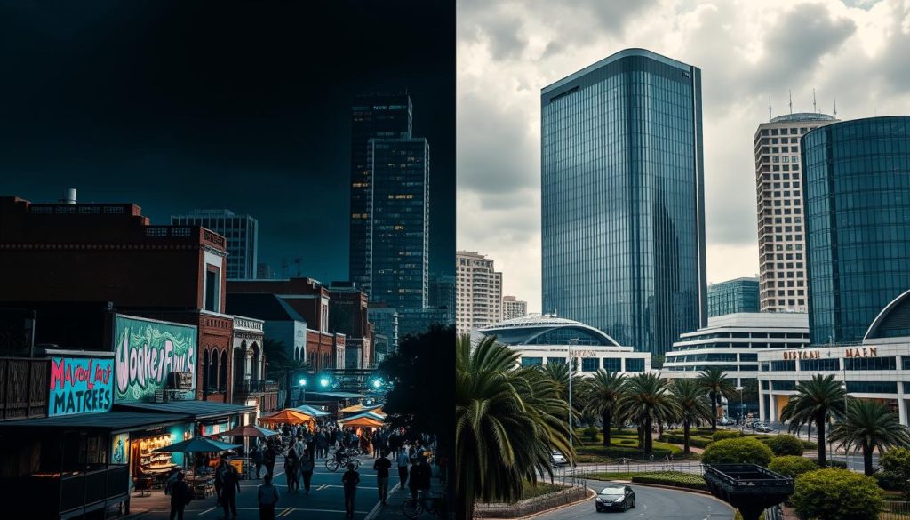 Maboneng vs. Sandton Maboneng vs. Sandton