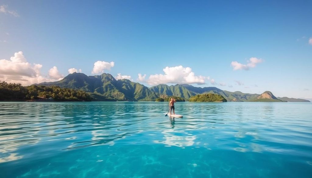 Paddleboarding in Mamanuca Islands Paddleboarding in Mamanuca Islands