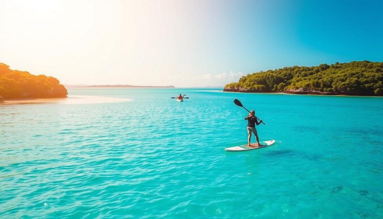 Stand-up paddleboarding and kayaking adventures on the Coral Coast