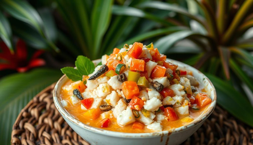 Traditional Fijian Kokoda Dish Traditional Fijian Kokoda Dish