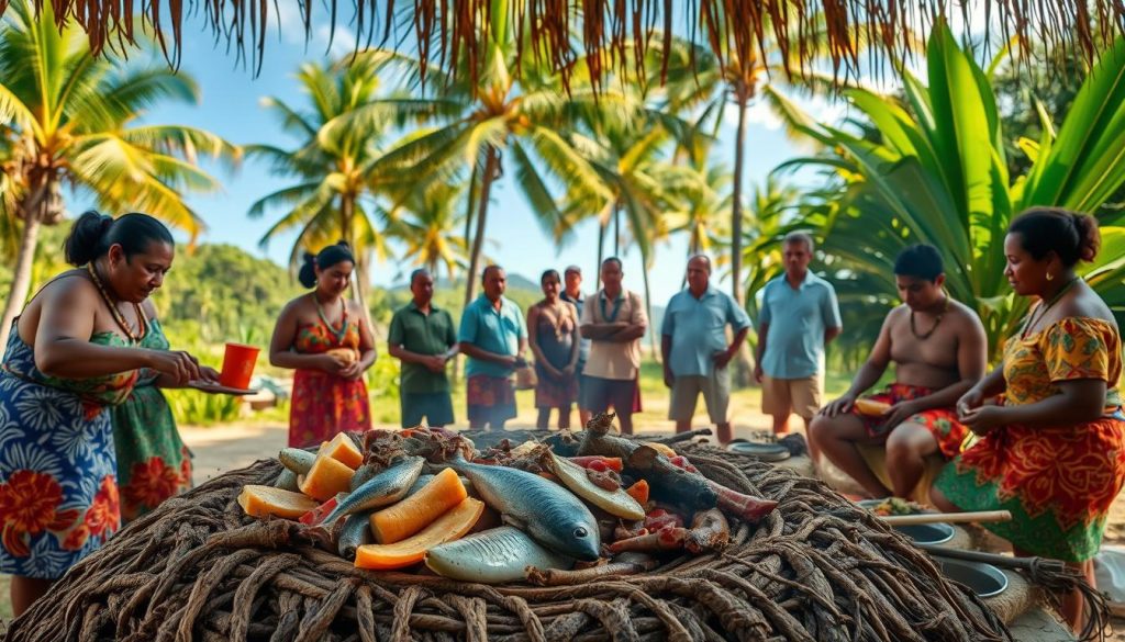 Traditional Fijian Lovo Cooking Traditional Fijian Lovo Cooking