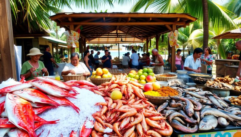 What are the must-try local foods on the Coral Coast?