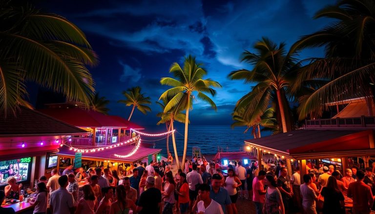 What is the nightlife scene like on Denarau Island?