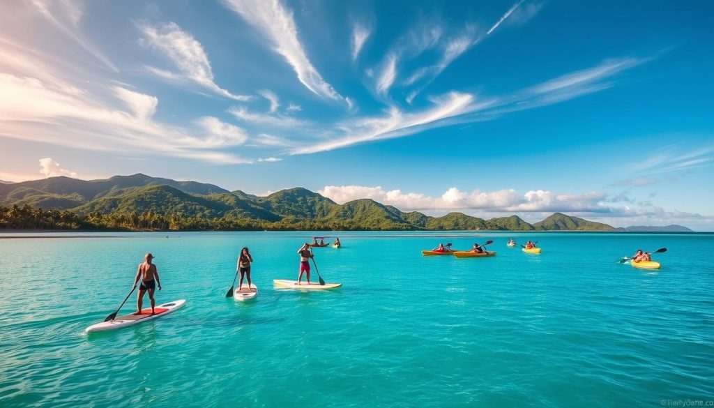 stand-up paddleboarding and kayaking on Denarau Island stand-up paddleboarding and kayaking on Denarau Island