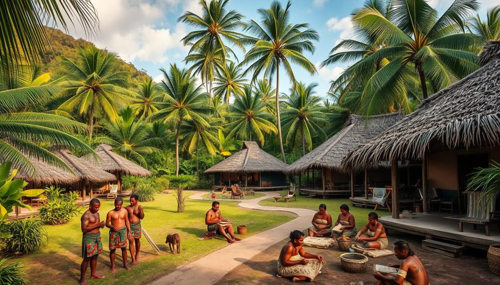 traditional Fijian villages traditional Fijian villages