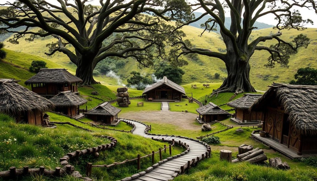 traditional Maori village layout traditional Maori village layout