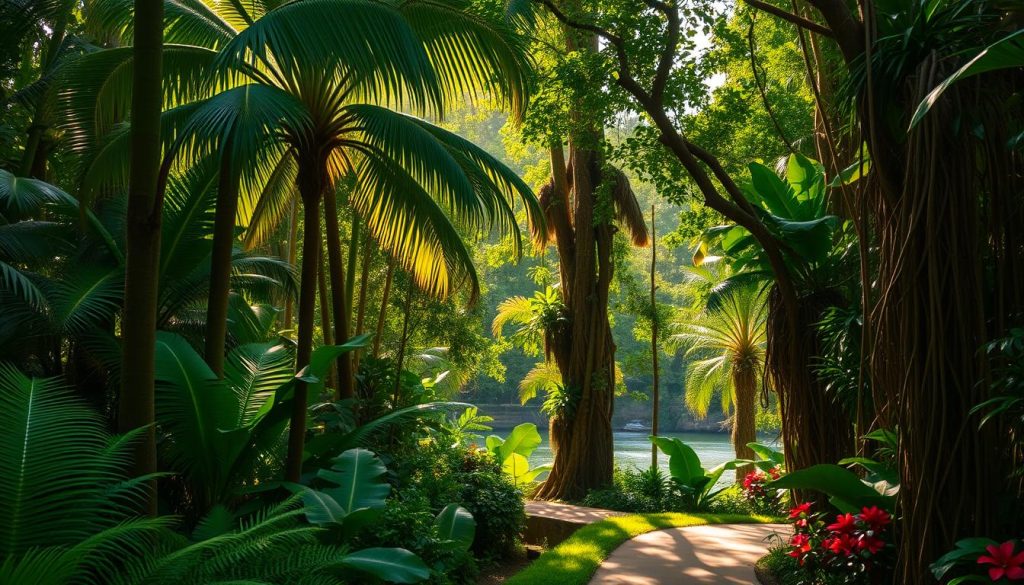tropical rainforest walk tropical rainforest walk