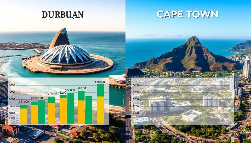 Durban vs Cape Town expenses comparison Durban vs Cape Town expenses comparison