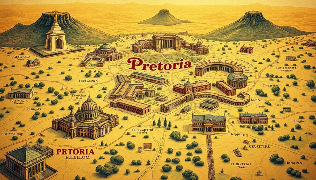Pretoria historical sites map Pretoria historical sites map