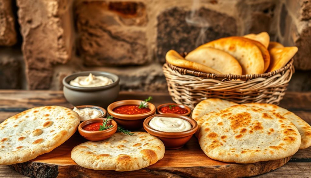 Authentic Moroccan Bread and Dips Authentic Moroccan Bread and Dips