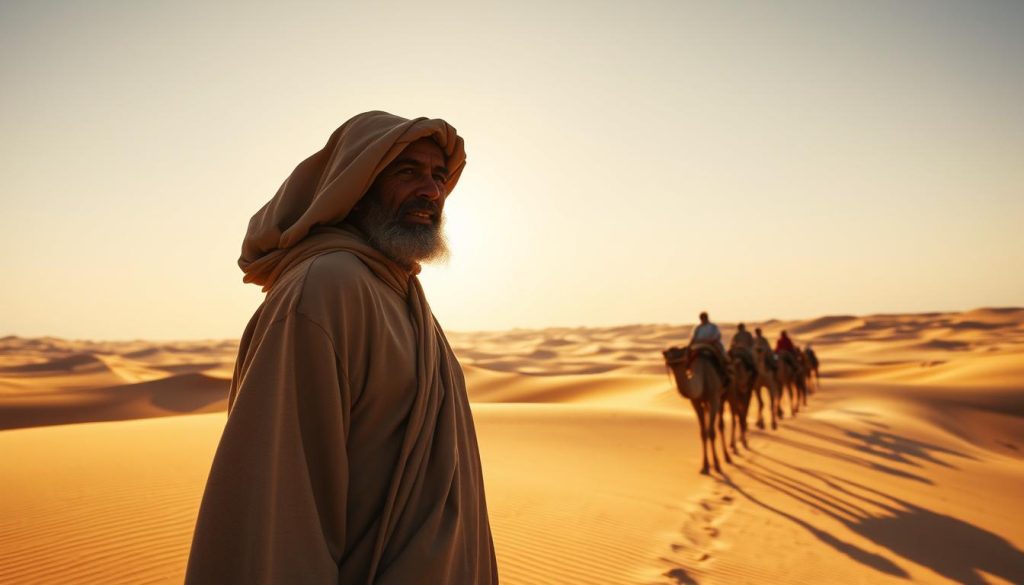 Camel Trekking in Sahara Desert Camel Trekking in Sahara Desert