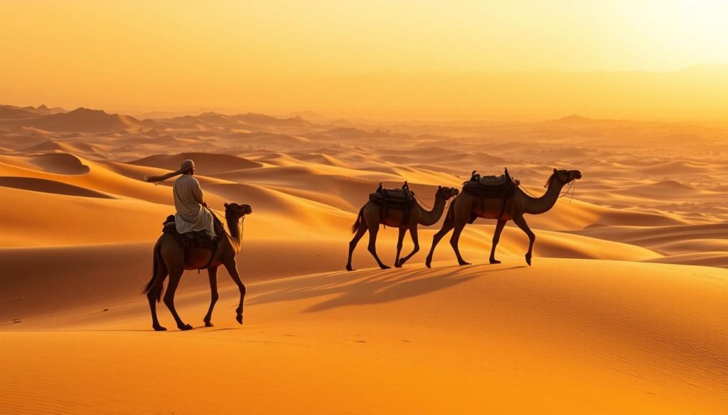 Camel trekking in Morocco's Sahara Desert Camel trekking in Morocco's Sahara Desert