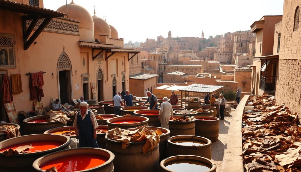 Fes tanneries historical significance Fes tanneries historical significance