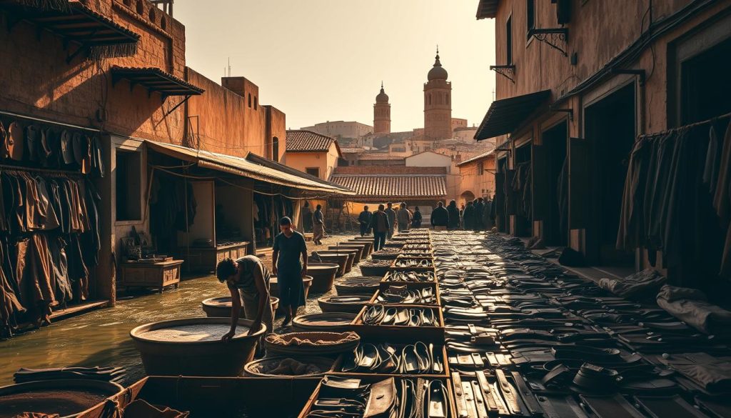 Fes tanneries tourist experience Fes tanneries tourist experience