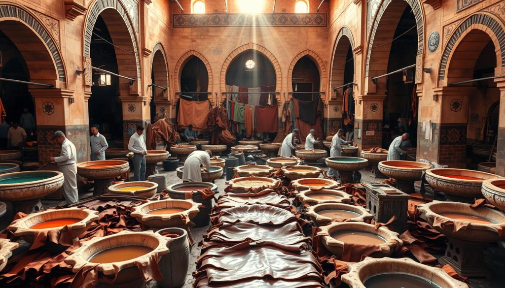 Fes tannery experience Fes tannery experience