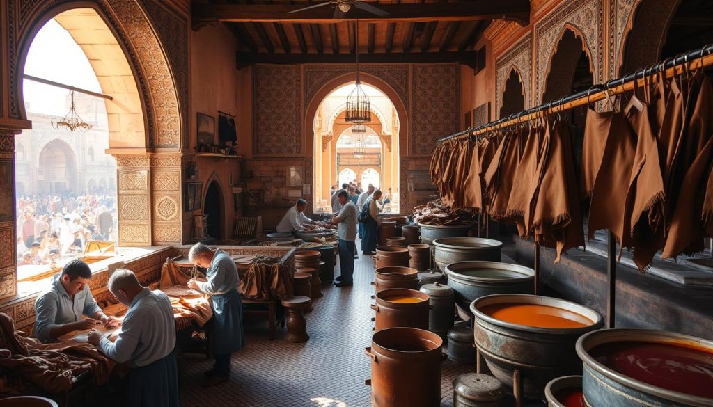 Fes tannery visit Fes tannery visit