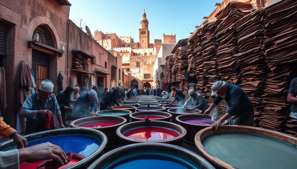 Guided tour of Fes tanneries Guided tour of Fes tanneries