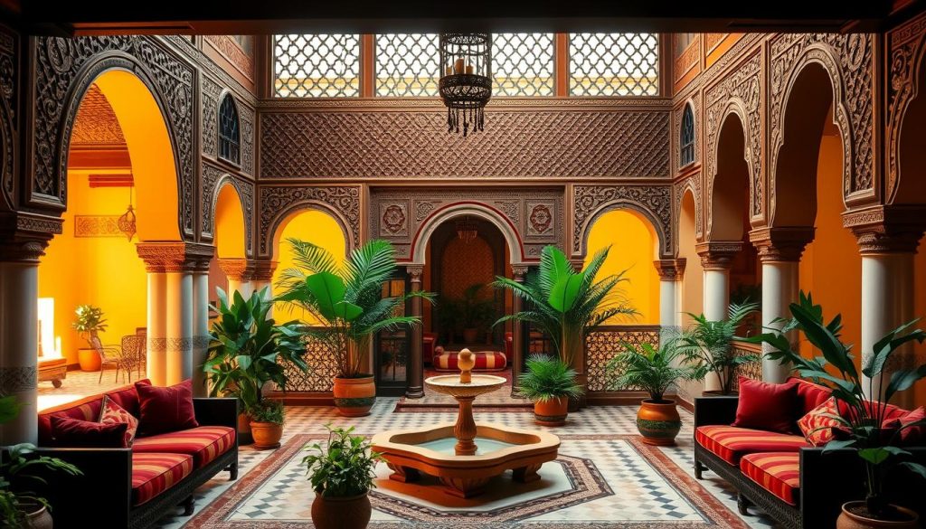 Marrakech riad interior Marrakech riad interior