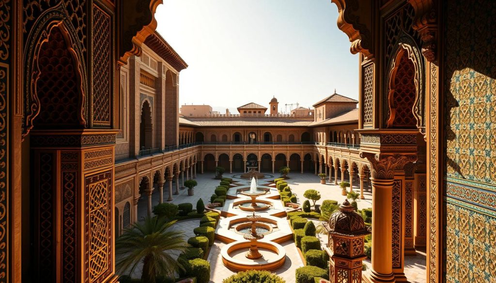 Moroccan craftsmanship at Bahia Palace Moroccan craftsmanship at Bahia Palace