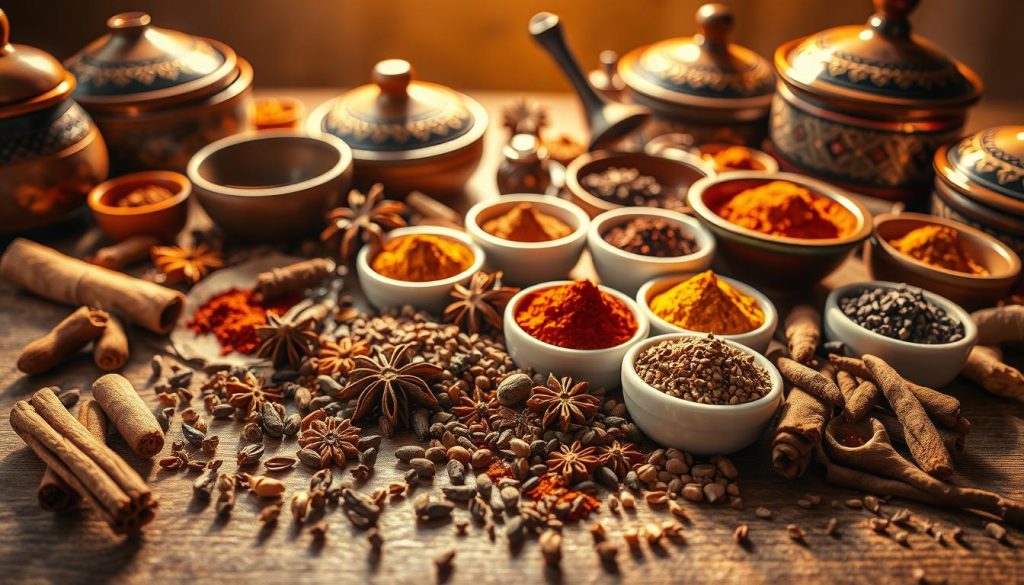 Moroccan spices and ingredients Moroccan spices and ingredients