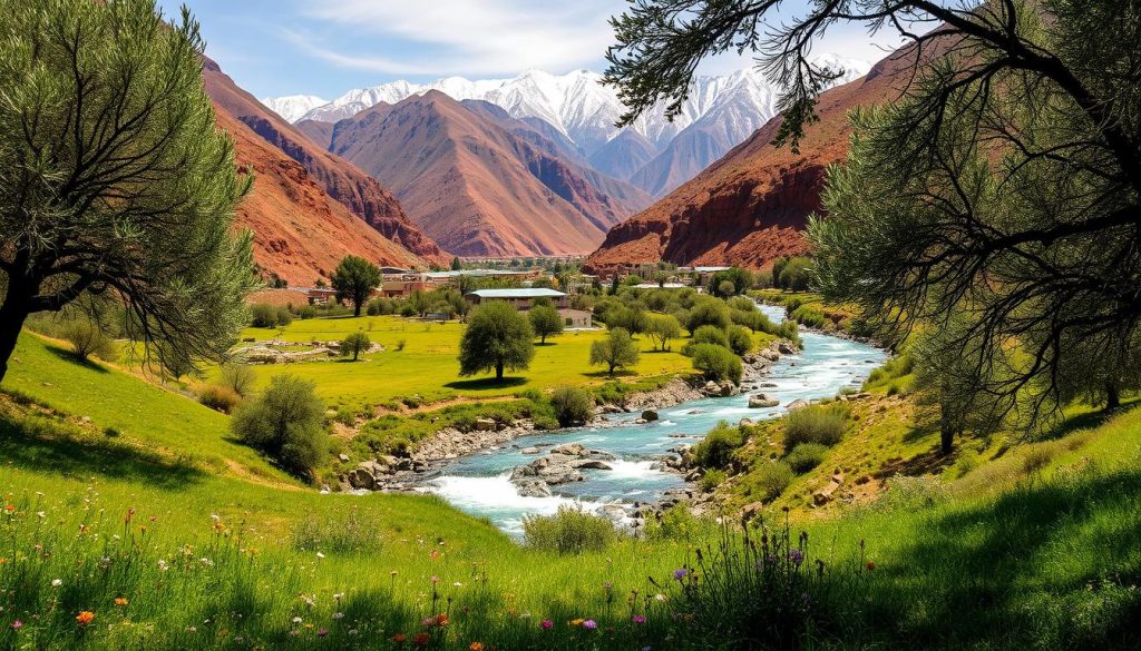 Ourika Valley scenery Ourika Valley scenery