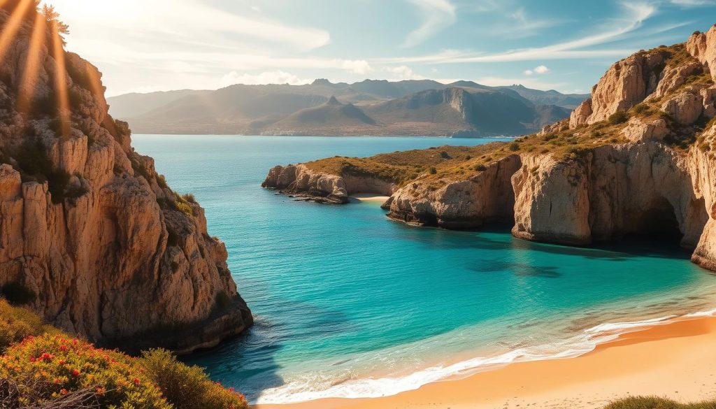Sardinia Bay Beach pristine natural beauty Sardinia Bay Beach pristine natural beauty