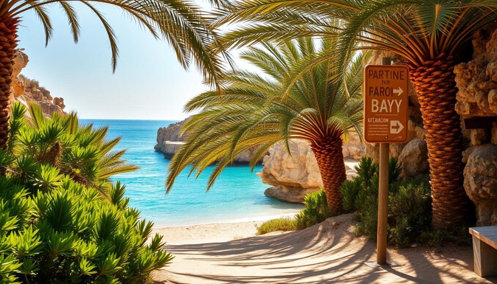 Sardinia Bay beach entrance Sardinia Bay beach entrance