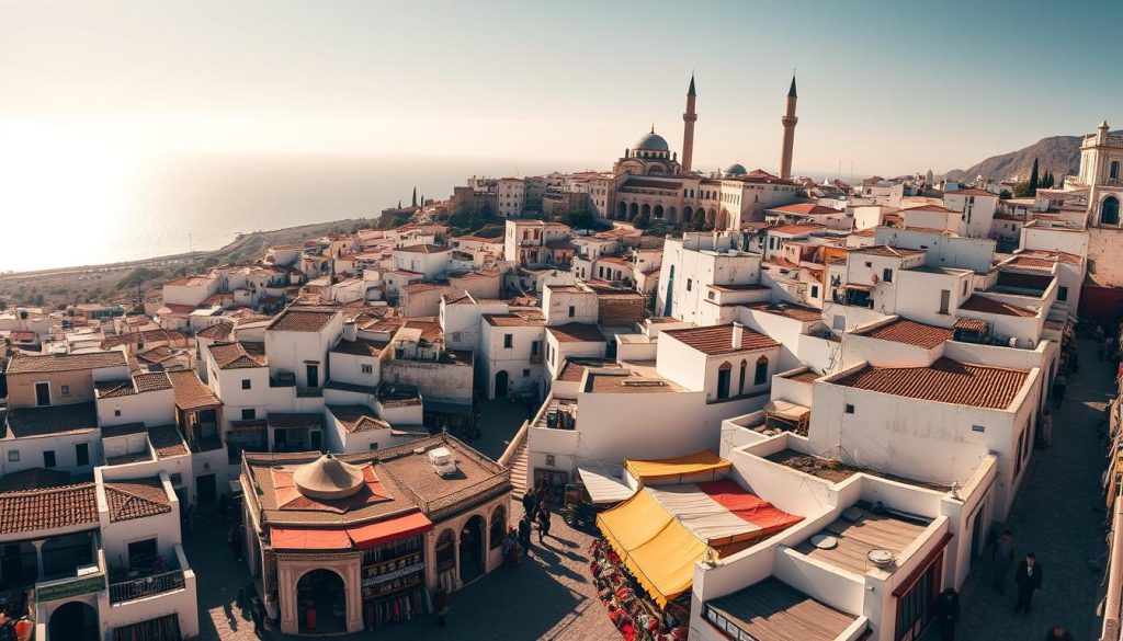 Tangier Kasbah panoramic view Tangier Kasbah panoramic view