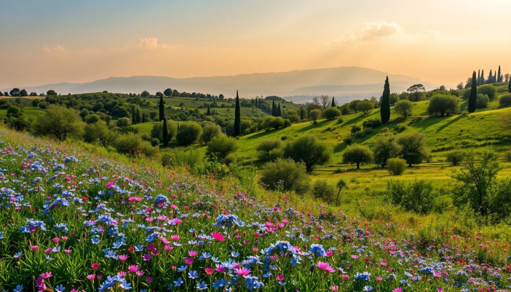 Tangier spring landscape Tangier spring landscape