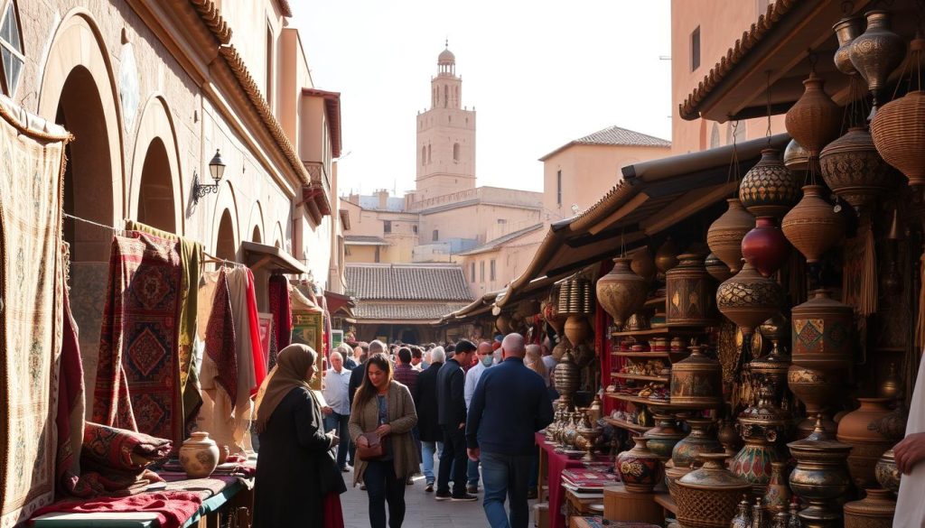 buying traditional Moroccan souvenirs in Fes buying traditional Moroccan souvenirs in Fes