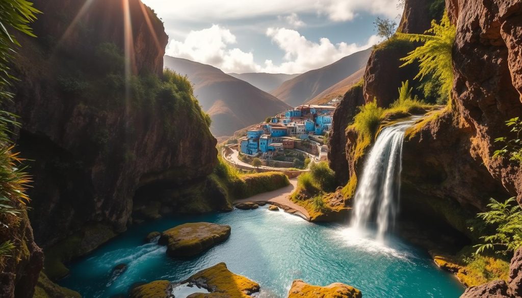 Day trip to Akchour Waterfalls from Tangier including Chefchaouen Day trip to Akchour Waterfalls from Tangier including Chefchaouen