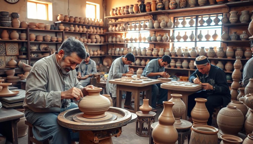 Fes ceramic artisans Fes ceramic artisans