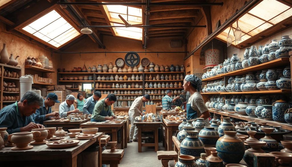 Fes ceramic artisans Fes ceramic artisans