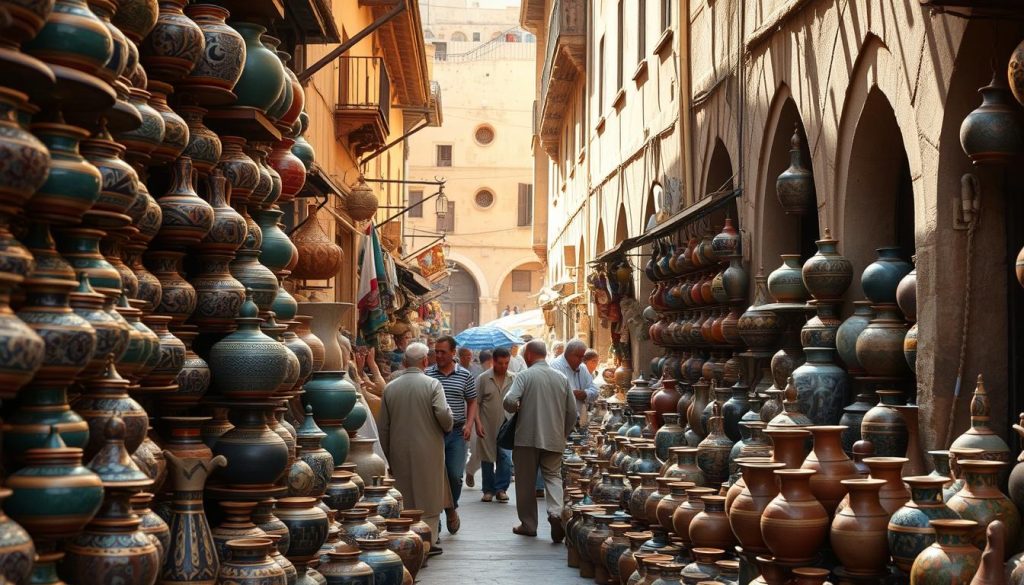 Fes pottery souk Fes pottery souk