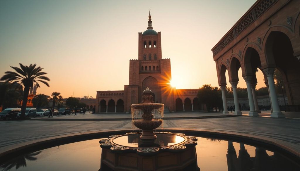 Mausoleum of Mohammed V at sunset Mausoleum of Mohammed V at sunset