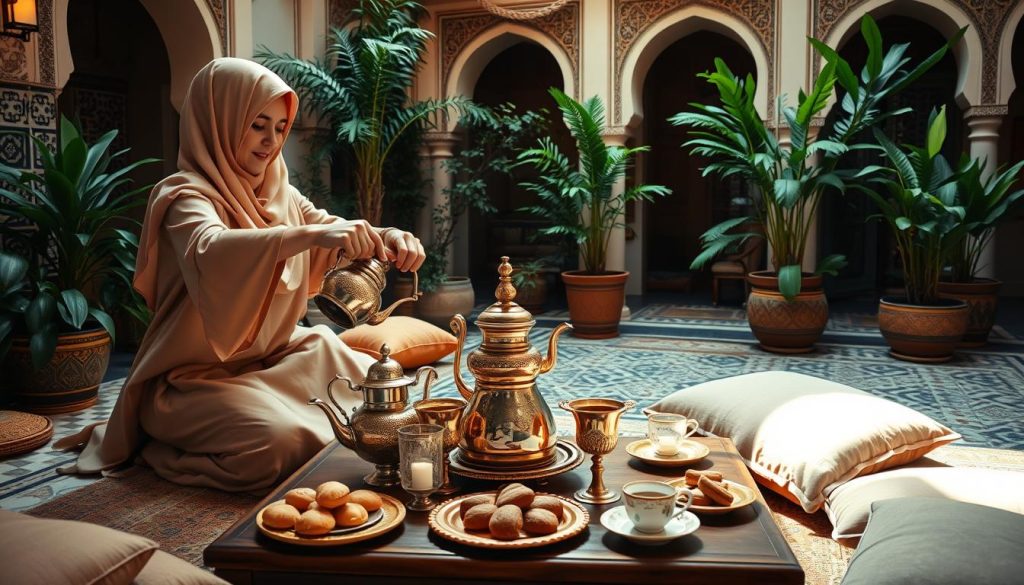 Moroccan tea ceremony Moroccan tea ceremony