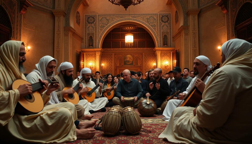 Sufi music performance in Fes Sufi music performance in Fes
