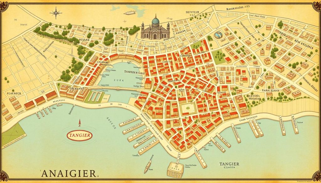 Tangier Old Town Map Tangier Old Town Map