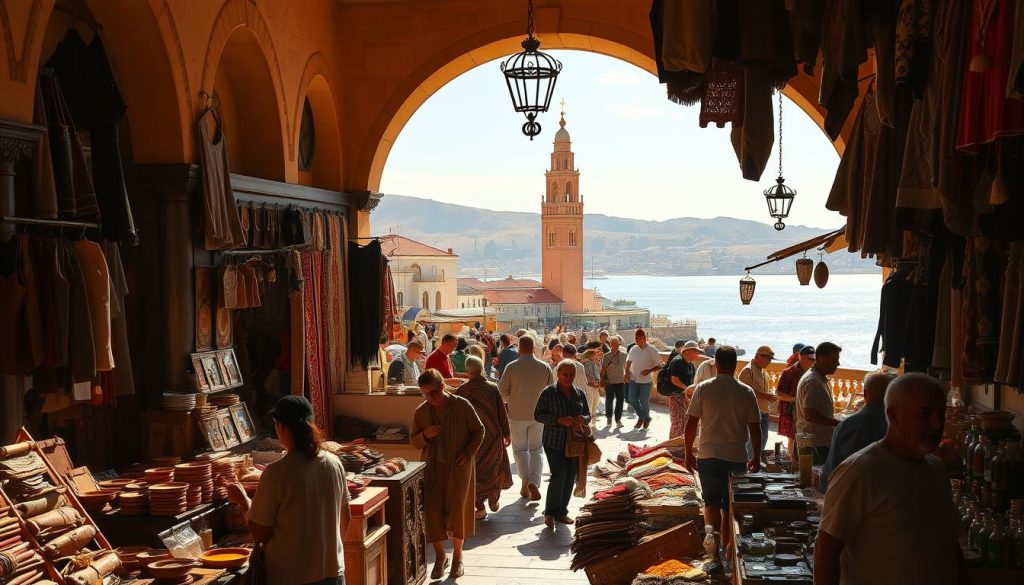 Traditional Tangier artisanal market Traditional Tangier artisanal market