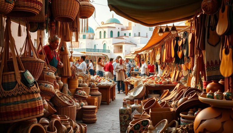 Traditional Tangier artisanal market
