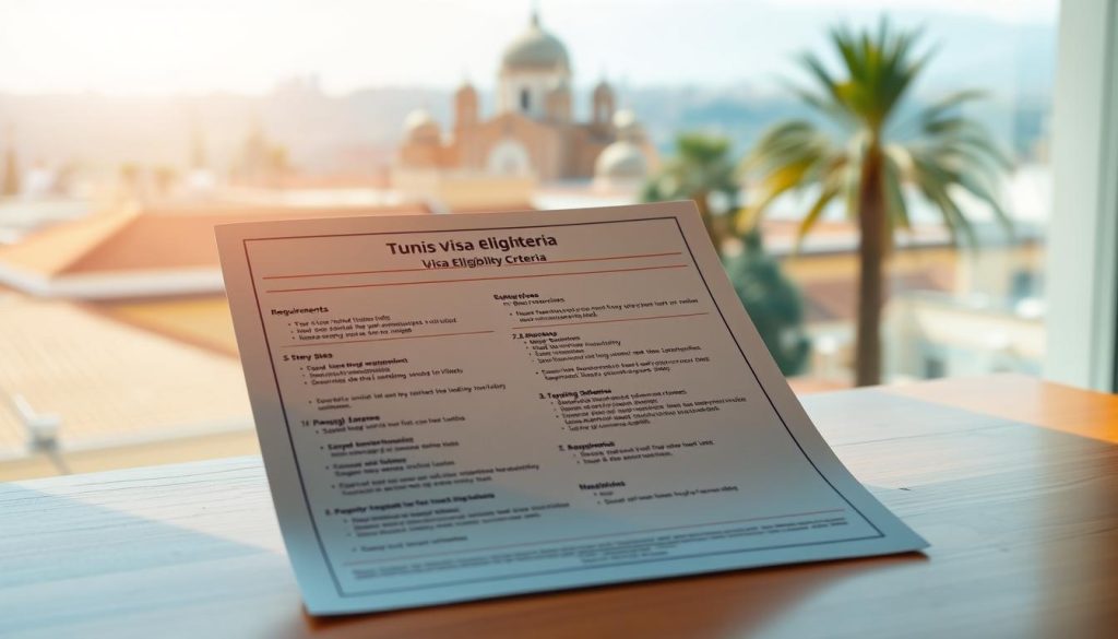 Tunis visa eligibility criteria Tunis visa eligibility criteria