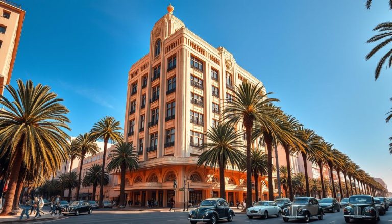 exploring Art Deco architecture in Casablanca