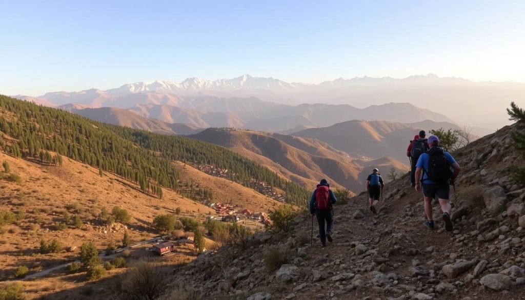 hiking in the Middle Atlas mountains near Fes hiking in the Middle Atlas mountains near Fes