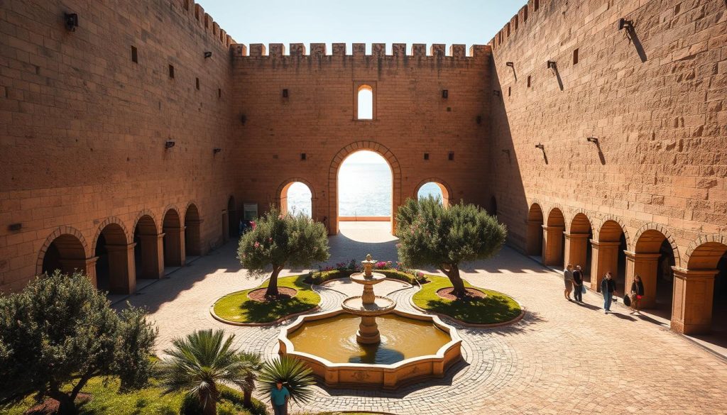 Borj El Kebir Fortress main courtyard Borj El Kebir Fortress main courtyard