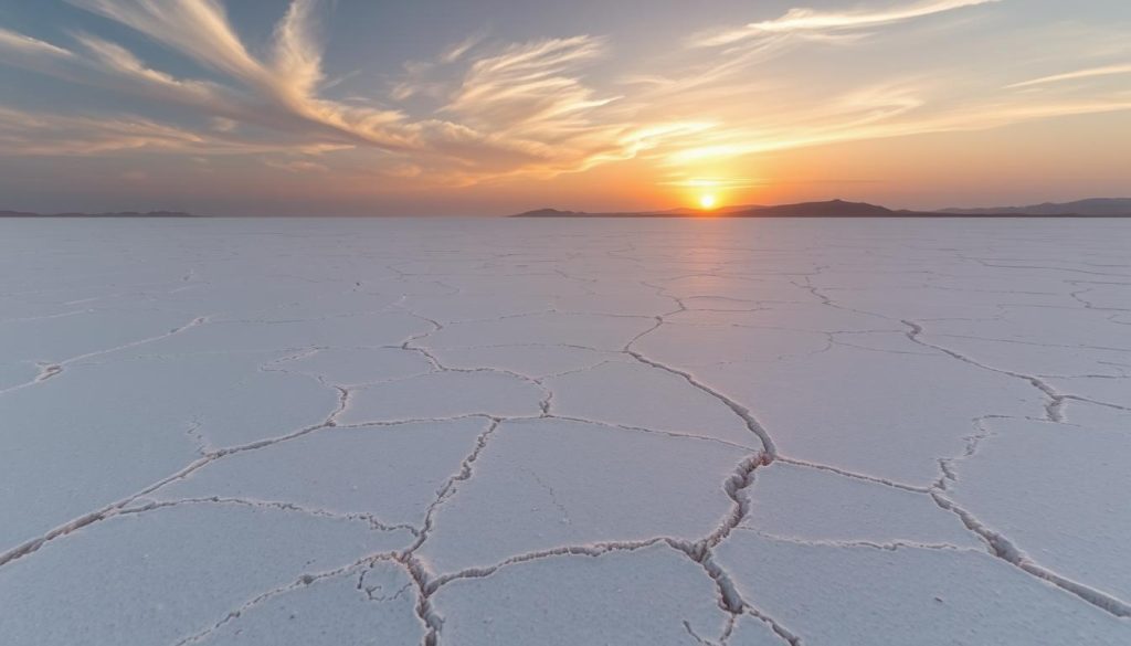 Chott el Djerid sunrise Chott el Djerid sunrise