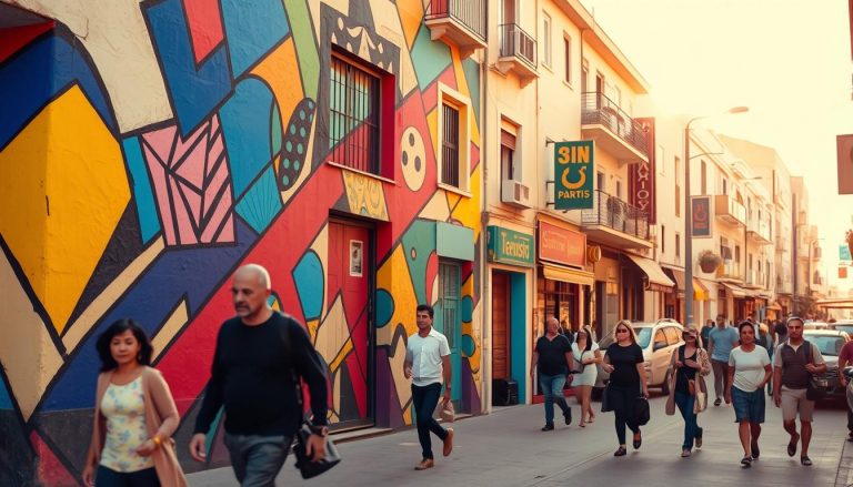 Discover the colourful murals in Sousse