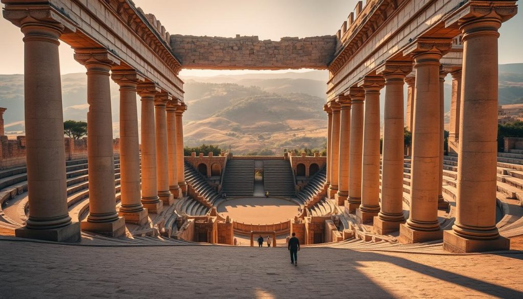 El Jem Amphitheater historical site near Monastir El Jem Amphitheater historical site near Monastir