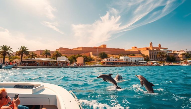 Go on a dolphin watching boat tour from Sousse