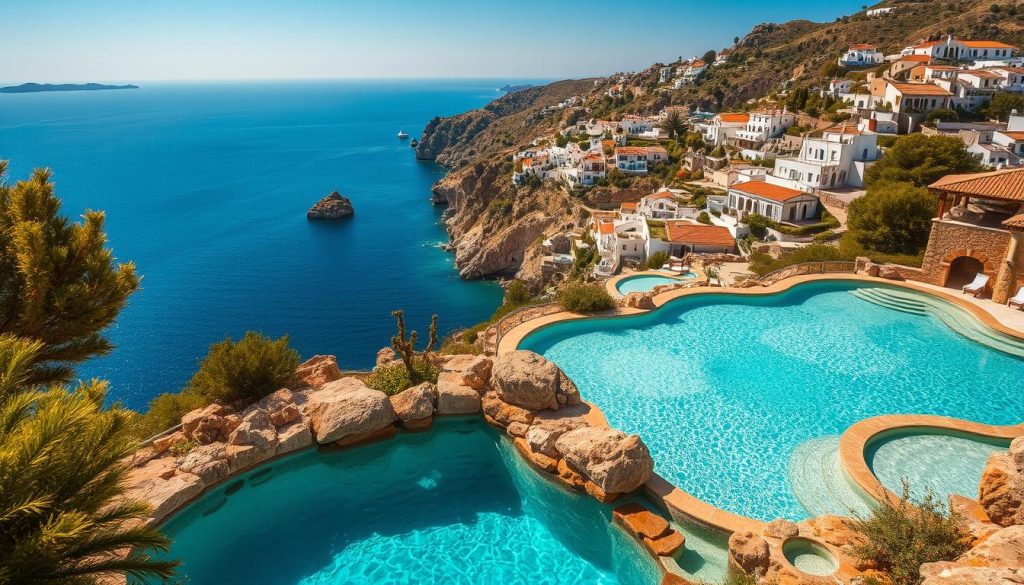 Korbous thermal springs and Mediterranean vistas Korbous thermal springs and Mediterranean vistas