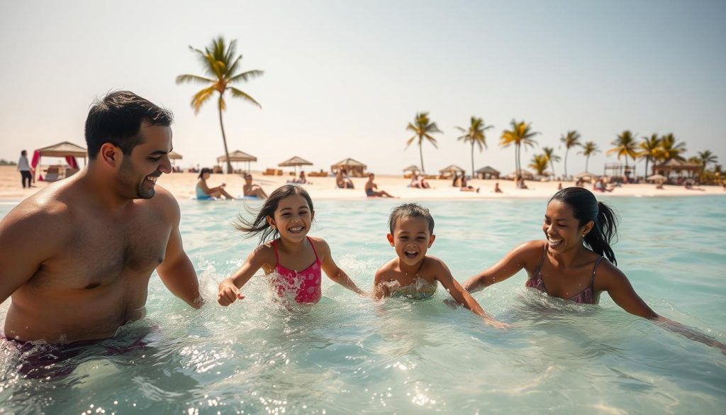 Nyali Beach family swimming Nyali Beach family swimming